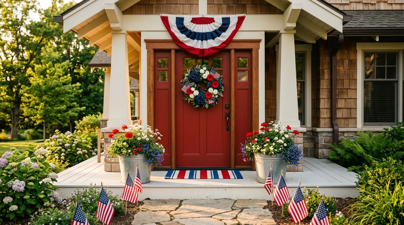 How to Decorate Your Home Entryway for the 4th of July