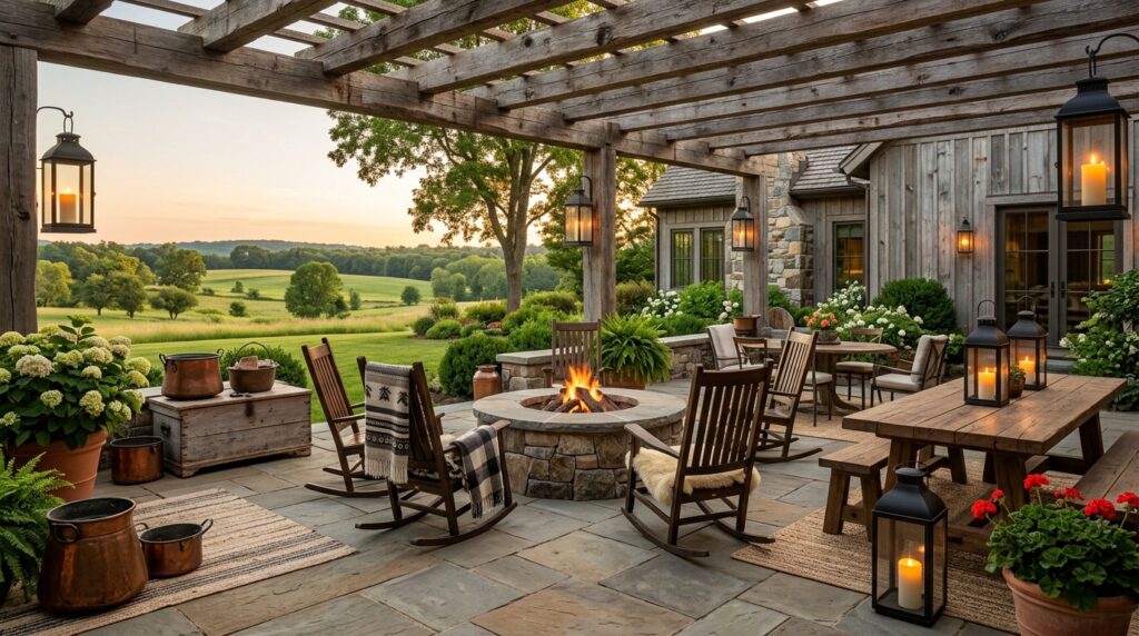 Modern fire pit patio ideas