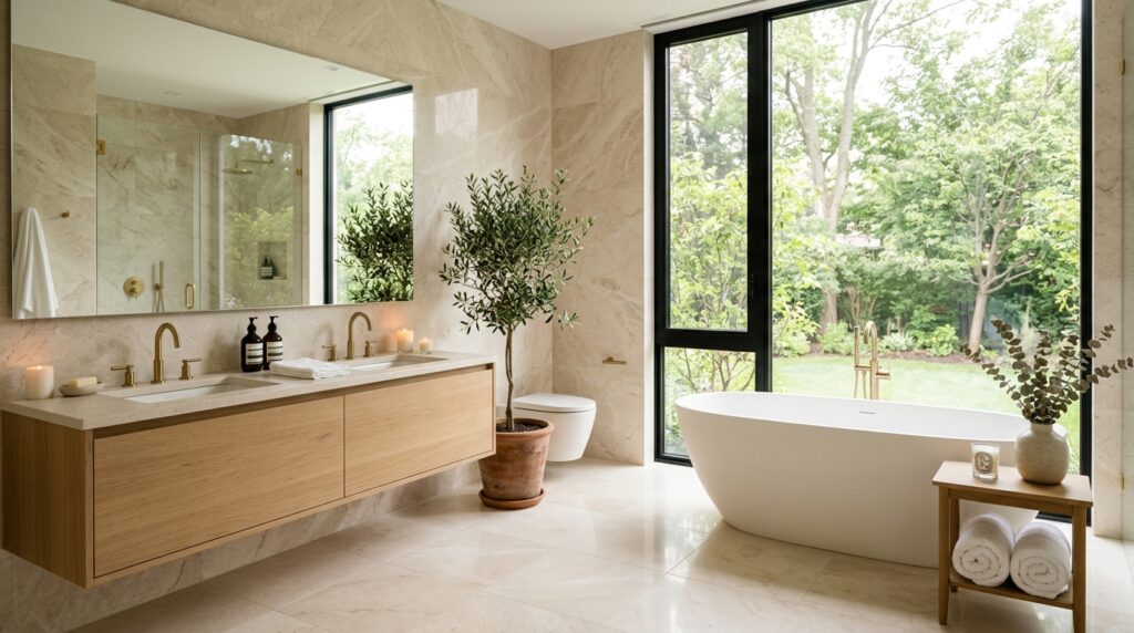 Modern bathroom ideas with a luxury spa-inspired design